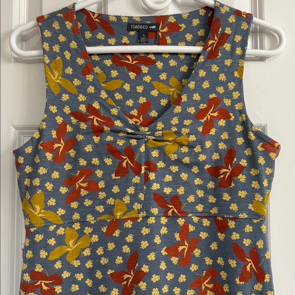 Toad & Co. Rosemarie Sleeveless Eco-Friendly A-line Dress with V-neckline - Picture 3 of 10